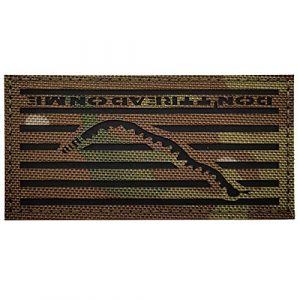 APBVIHL Airsoft Morale Patch 1 IR Reflective Dont Tread On Me Flag Patch, Infrared Military Tactical Morale Emblem Patches Badges Appliques Hook and Loop Fastener Backing for Hats Clothes Backpack 3.94 x 2.17 Inch