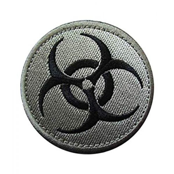 Embroidery Patch Airsoft Morale Patch 2 Resident Evil Biohazard Symbol Zombie Military Hook Loop Tactics Morale Embroidered Patch