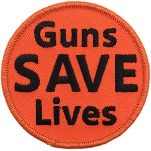 Gadsden and Culpeper Airsoft Morale Patch 1 Guns Save Lives Tactical Morale Patch - 3" Circle