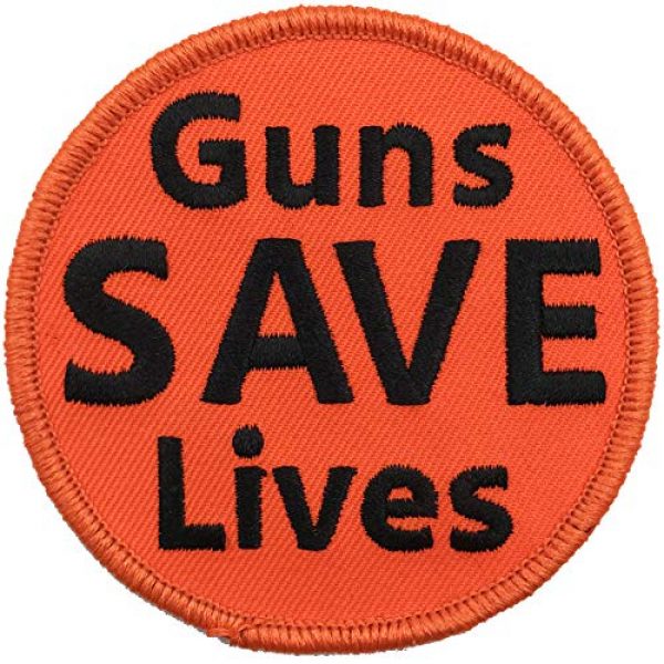 Gadsden and Culpeper Airsoft Morale Patch 1 Guns Save Lives Tactical Morale Patch - 3" Circle