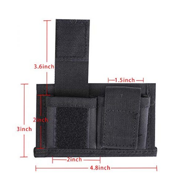 ACKEIVTO Tactical Pouch 6 Speedloader Pouch Case Holder Nylon Tactical Double Speedloader