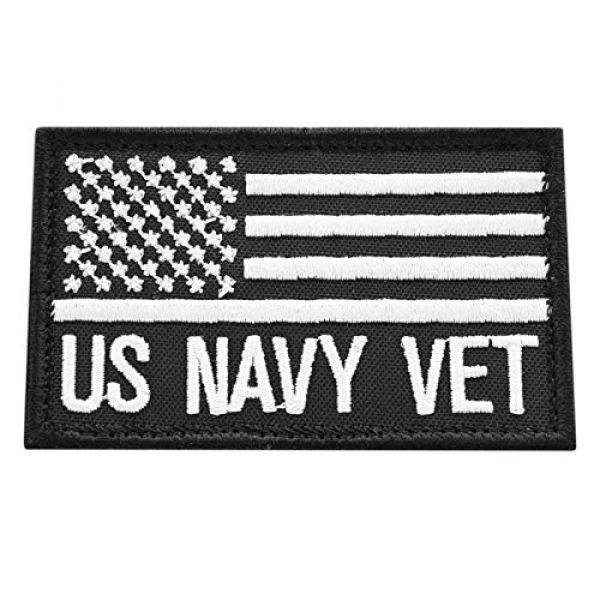 LEGEEON Airsoft Morale Patch 1 LEGEEON US Navy Veteran USN Vet 2x3.25 Morale Tactical Fastener Cap Patch