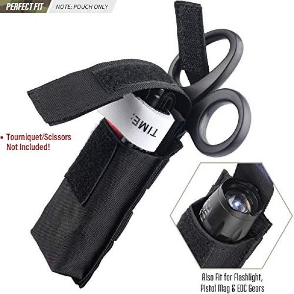 Livans Tactical Pouch 2 Livans Tactical Medical Shears Pouch, Molle Medical Shears Pouch EMT Scissors Bag Fit for Tourniquet, EMT Shears, Folding Knife, Tactical Flashlight, Pistol Mag Pouch Small Tool Bag Organizer