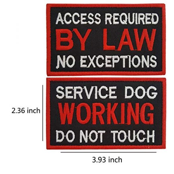 Lightbird Airsoft Morale Patch 3 Lightbird 6 PCS Service Dog in Training/Working/Stress & Anxiety Response Embroidered Hook & Loop Morale Patches