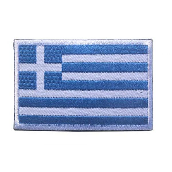Tactical Embroidery Patch Airsoft Morale Patch 3 2pcs Greece Flag Embroidery Patch Military Tactical Morale Patch Badges Emblem Applique Hook Patches for Clothes Backpack Accessories