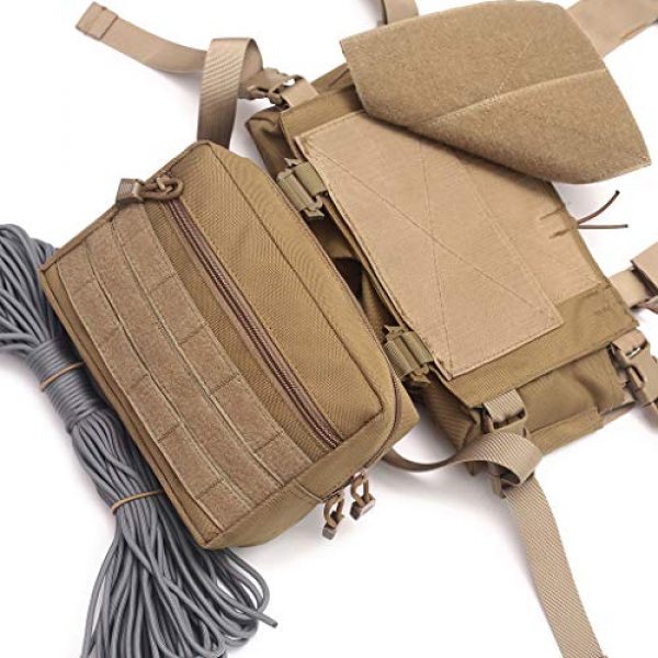 DODO DEER Tactical Pouch 6 Tactical Drop Dump Pouch Molle Tool Pouch with Hook & Loop Carrying Kit Bag for Vest Chest Rig
