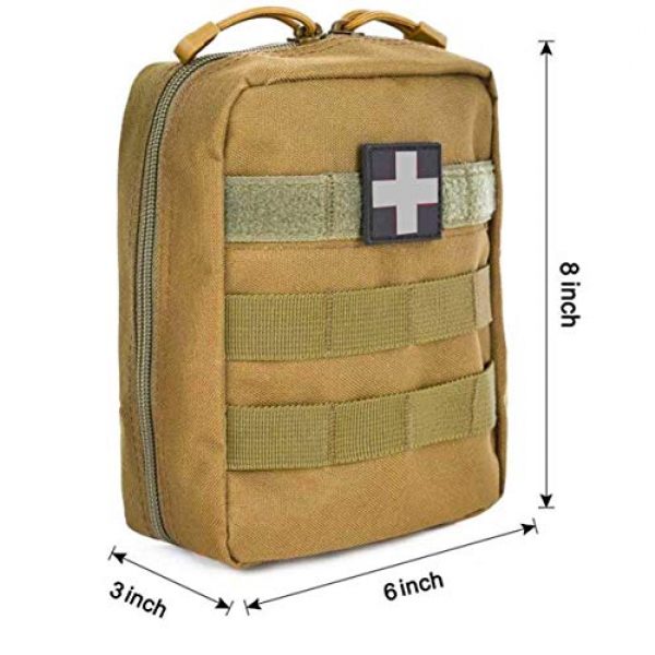 VIIDOO Tactical Pouch 7 Molle Ifak Pouch Rip Away Medical First Aid Pouch