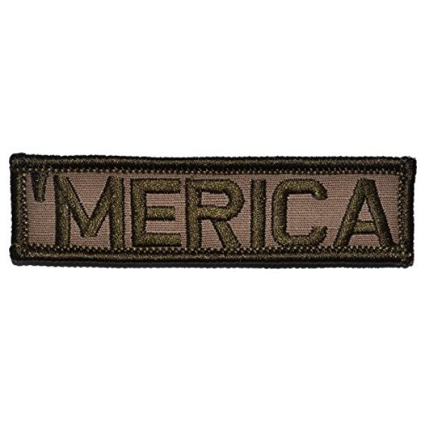 Tactical Gear Junkie Airsoft Morale Patch 1 Merica 1x3.75 inch Patch - Coyote Brown