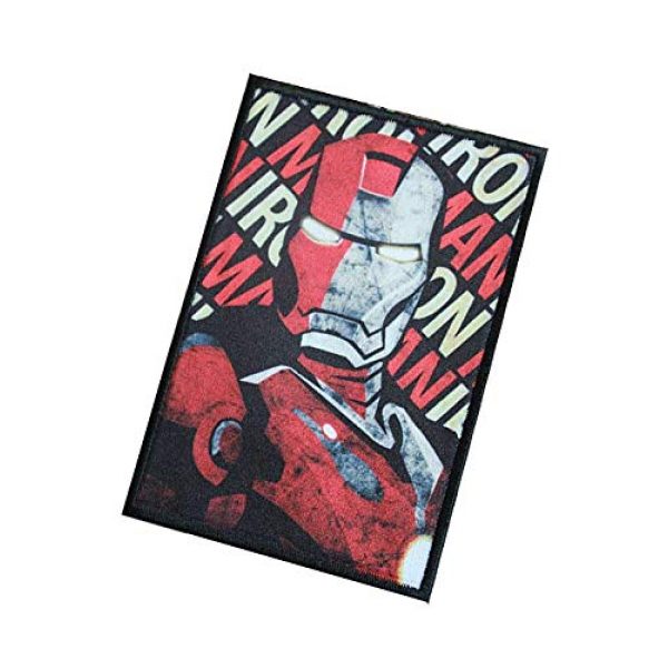 Fine Print Patch Airsoft Morale Patch 3 Iron Man Marvel Comics Military Hook Loop Tactics Morale Patch