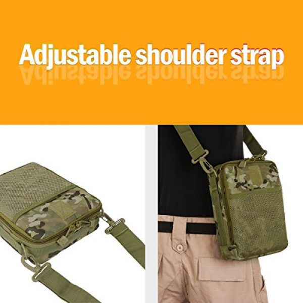 IronSeals Tactical Pouch 5 IronSeals Military Tactical EDC Pouch Casual Climbing Hiking Outdoor Utility Gadget Tool Hanging Bag with Shoulder Strap