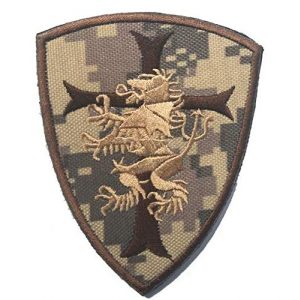 Tactical Embroidery Patch Airsoft Morale Patch 1 Navy Seal Devgru Squadron Crusader Shield Lion Tactical Embroidery Patch Hook & Loop Morale Patch Military Patch for Clothing Accessory Backpack Armband (color2)