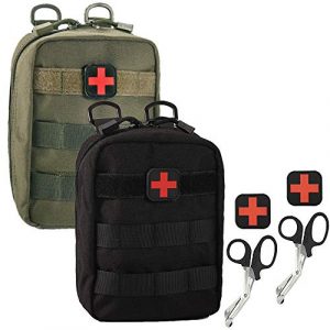 Ydmpro Tactical Pouch 1 Ydmpro Medical Pouch - 1000D Tactical MOLLE EMT Pouches First Aid IFAK Utility Bag with First Aid Patch and Shear