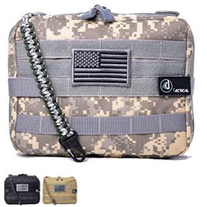 KD Tactical Tactical Pouch 1 KD Tactical Elite Molle Admin Pouch | Military Grade EDC Utility Bag and Vest Attachment | Water-Resistant Modular Zipper Multi-Purpose Layout | Organize EMT Medic Tool Hiking Airsoft
