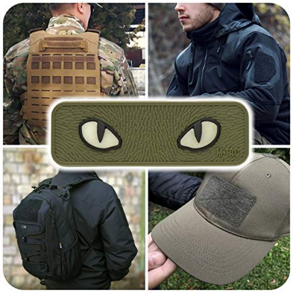 M-Tac Airsoft Morale Patch 2 M-Tac Cat Eyes PVC Morale Patch - Tactical Patch - Hook Fasteners