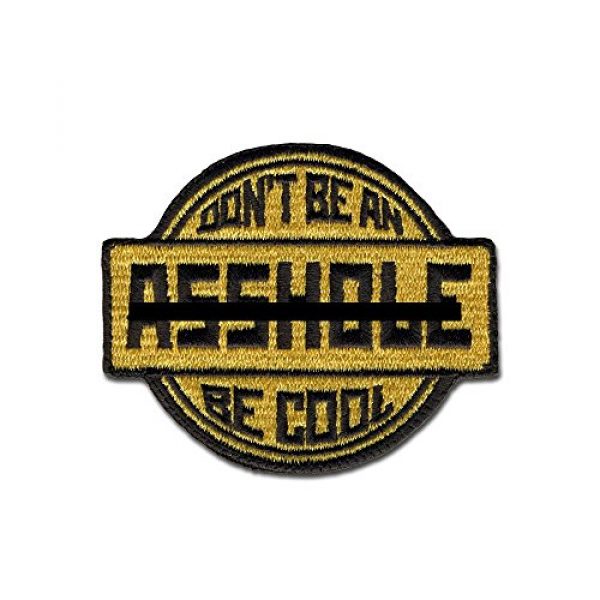 BASTION Airsoft Morale Patch 1 BASTION Morale Patches (Be Cool, Tan) | 3D Embroidered Patches with Hook & Loop Fastener Backing | Well-Made Clean Stitching | Military Patches Ideal for Tactical Bag, Hats & Vest