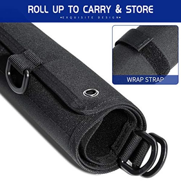 IronSeals Airsoft Morale Patch 5 IronSeals Morale Patch Panel, Tactical Board Patch Organizer Holder - Loop Surface, Steel Ring, D-Hook and Flag Patch
