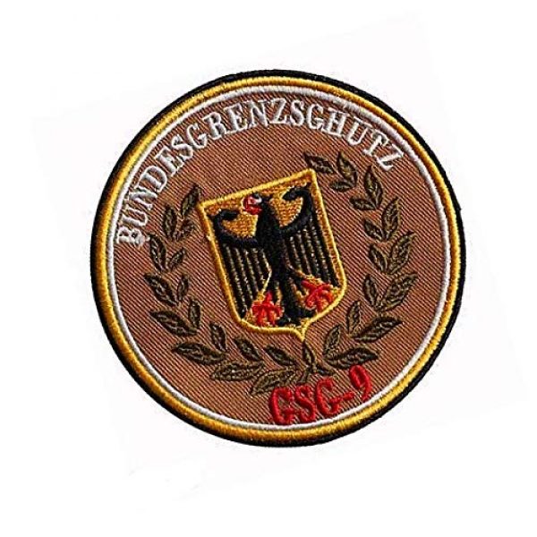 Embroidery Patch Airsoft Morale Patch 2 Germany Eagle German Bundesgrenzschutz GSG9 Military Hook Loop Tactics Morale Embroidered Patch