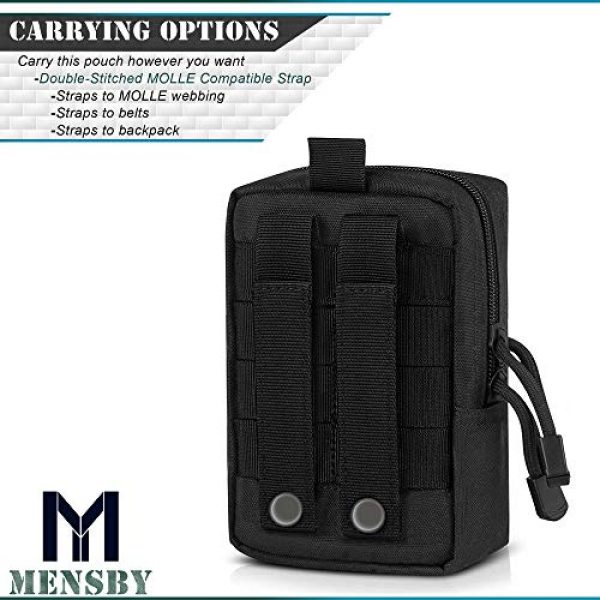 MENSBY Tactical Pouch 4 MENSBY EDC Pouch Bag Molle Pouch Tactical Pouch Molle Attachments Molle Cell Phone Case for Tactical Backpack