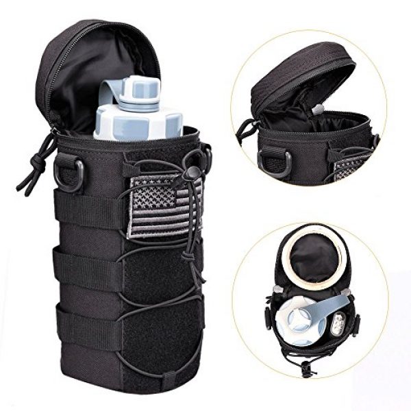 AMYIPO Tactical Pouch 6 AMYIPO Water Bottle Pouch Molle Tactical Holder Storage Bag for 32oz Carrier