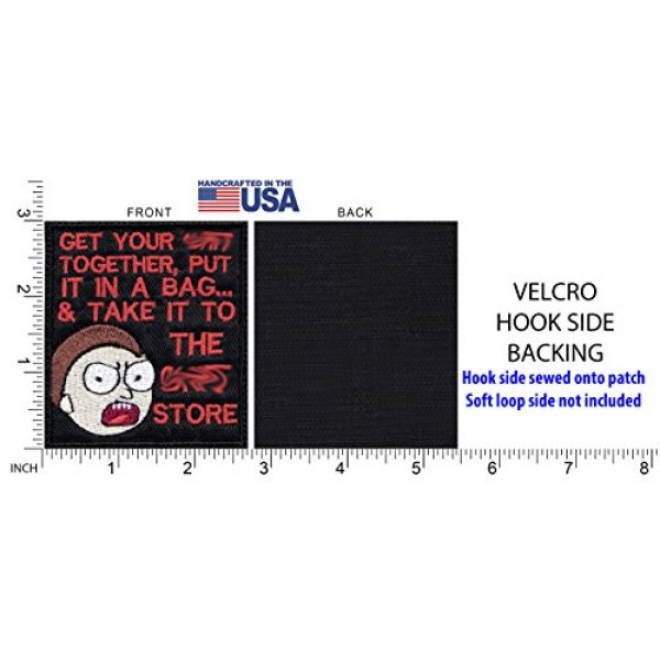 Tactical Patch Works Airsoft Morale Patch 5 Morty Sh-t Pack Your Sh-t Put It In A Bag Patch