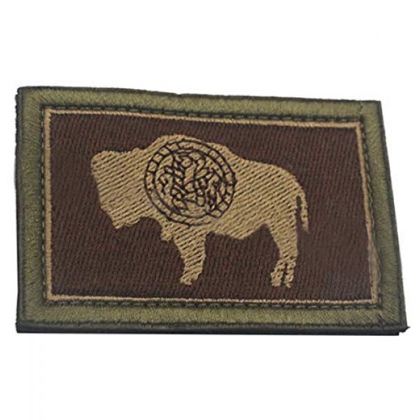 ZoyHouse Airsoft Morale Patch 2 States Flag Patches of the U.S Country Embroidery Morale Velcro Patch HZ55