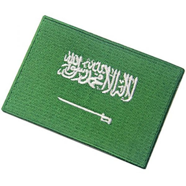 EmbTao Airsoft Morale Patch 4 Saudi Arabia Flag Embroidered Arabian Emblem Iron On Sew On Arab National Patch