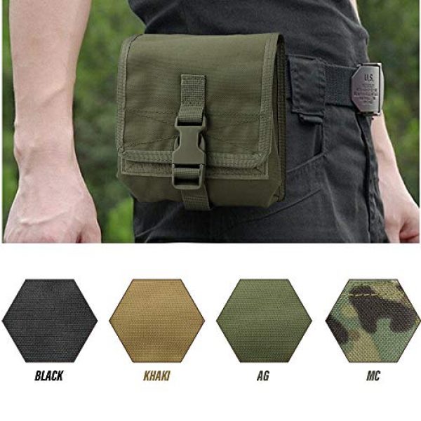 Livans Tactical Pouch 7 Livans Molle Gadget Pouch, Tactical Admin Pouches Versatile EDC Utility Gear Oraganizer Small Ammo Pouch Carry Belt Attachment