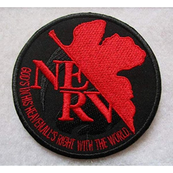 Embroidered Patch Airsoft Morale Patch 1 Evangelion Neon Genesis NERV Shinji Ikari Eva Manga 3D Tactical Patch Military Embroidered Morale Tags Badge Embroidered Patch DIY Applique Shoulder Patch Embroidery Gift Patch