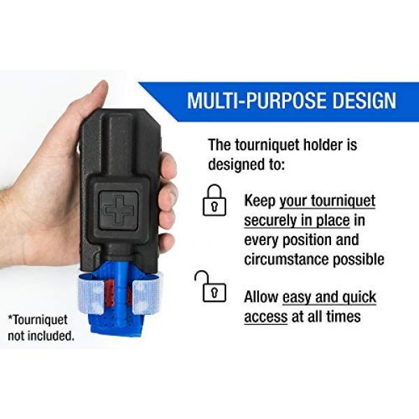Aid&Aim Tactical Tactical Pouch 2 Tourniquet Holder Pouch by Aid&Aim Tactical for Gen7 Tourniquet or Older Gen Tourniquets- Holster Case with Belt Clip Fits Molle Equipment,Police Gear, Duty and Utility Belt up to 2" Wide