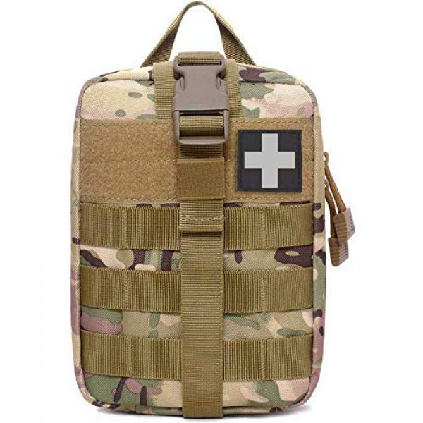 VIIDOO Tactical Pouch 1 VIIDOO Medical Pouch Molle Ifak Pouch Rip Away,Tactical EMT First Aid Bag Empty Multicam Military Med Rip-Away Tactical Pouches Only