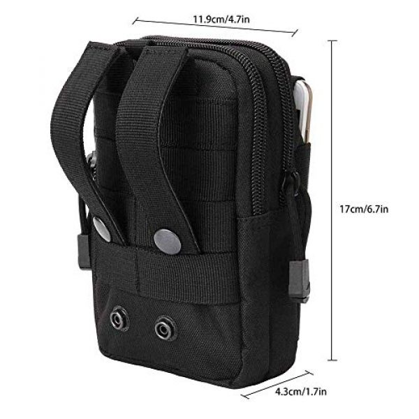 GoodTake Tactical Pouch 4 GOOD TAKE Men Tactical Molle Pouch Belt Waist Pack Bag Small Pocket Military Waist Pack Running Pouch Travel Camping Bags Soft Back,Sports Fitness, Running,Waist Packs Bags