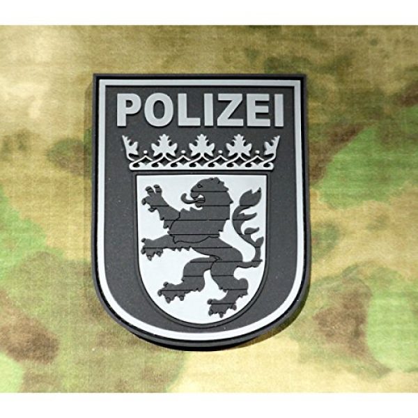 Jackets To Go Airsoft Morale Patch 2 Jackets To Go JTG German Police Hessen 3D Patch - blackops