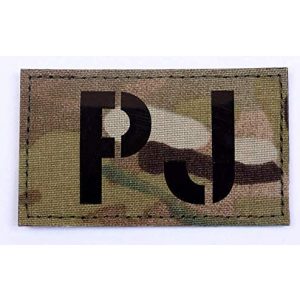 Embroidery Patch Airsoft Morale Patch 1 PJ Pararescue Jumper Military Hook Loop Tactics Morale Reflective IR Patch