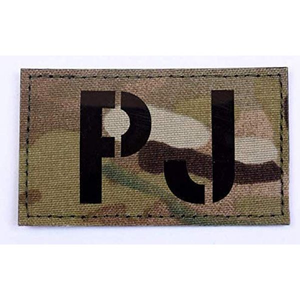 Embroidery Patch Airsoft Morale Patch 1 PJ Pararescue Jumper Military Hook Loop Tactics Morale Reflective IR Patch