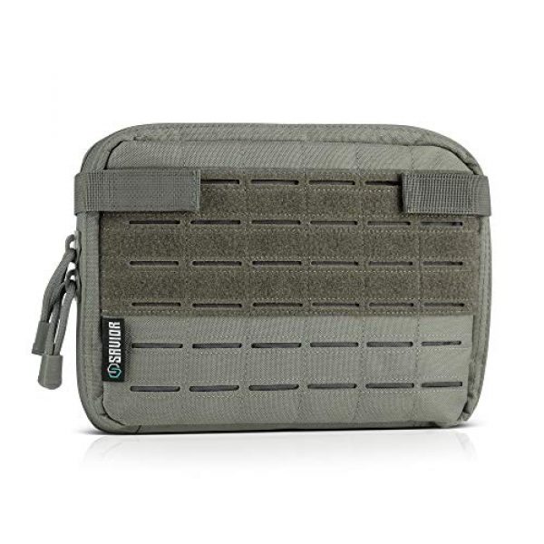 Savior Equipment Tactical Pouch 1 Savior Equipment Tactical Multi-Purpose EDC Admin Pouch Military Waist Belt Modular Utility Tools Bag Organizer, Laser-Cut Style Molle Attachment Ready