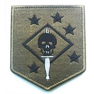 Embroidery Patch Airsoft Morale Patch 1 USMC Ghost Force Recon SP OPS Military Hook Loop Tactics Morale Embroidered Patch Marsoc Raiders Skull Patch (color2)