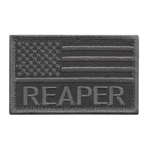 LEGEEON Airsoft Morale Patch 1 LEGEEON USA American Flag Reaper Subdued 2x3.25 Combat Morale Tactical Fastener Patch