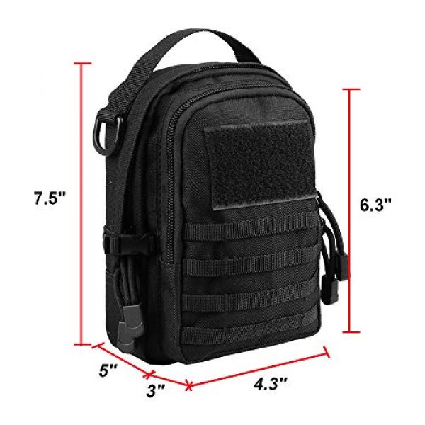 AMYIPO Tactical Pouch 2 AMYIPO Mini MOLLE Pouch Multi-Purpose Compact Tactical Small Waist Bags Utility Pouch Storage Pocket