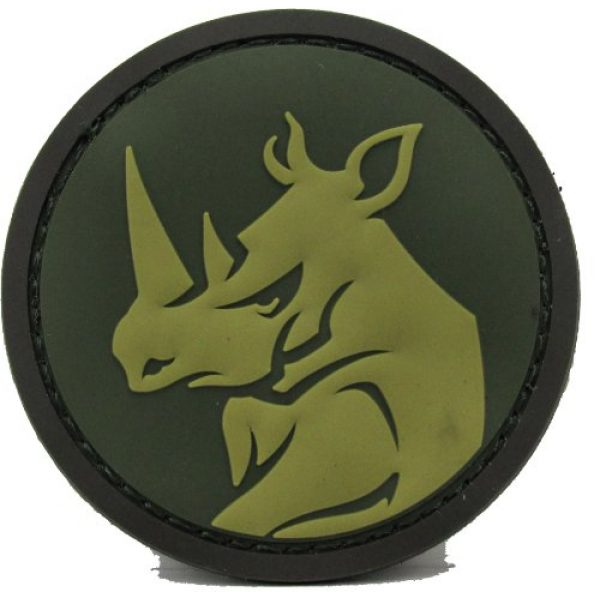 Mil-Spec Monkey Airsoft Morale Patch 1 Rhino Head Morale Patch - PVC (Multicam)