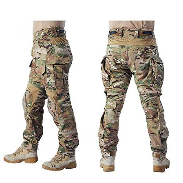 IDOGEAR Tactical Pant 2 IDOGEAR G3 Combat Pants Multicam Men Pants with Knee Pads Airsoft Hunting Military Paintball Tactical Camo Trousers