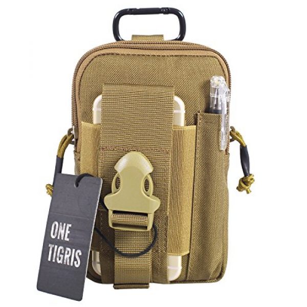 OneTigris Tactical Pouch 1 OneTigris MOLLE EDC Pouch (Coyote Brown)