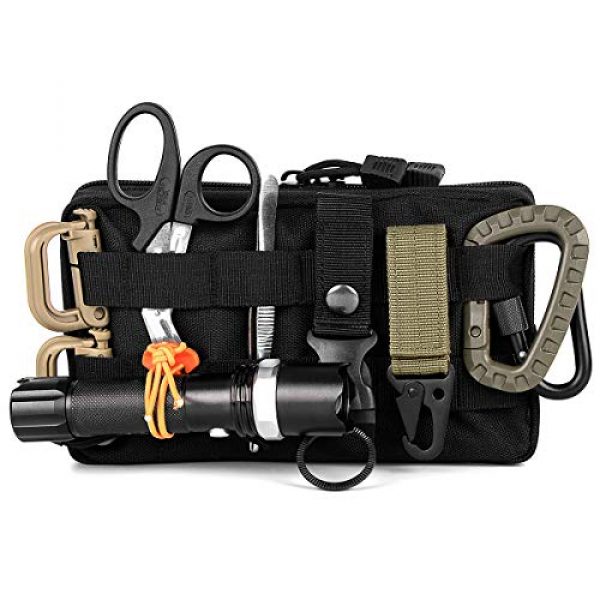 IronSeals Tactical Pouch 4 IronSeals Tactical Molle Multi-Purpose EMT Pouch Utility Gadget EDC Tool Waist Bag