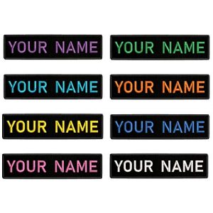 Appalachian Spirit Airsoft Morale Patch 1 Custom Embroidered Name Tag Iron Sew Hook Fastener Patch (Customize) 4" x 1"