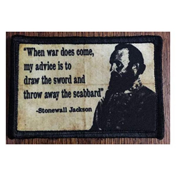 rarun.p Airsoft Morale Patch 1 rarun.p Civil War Stonewall Jackson Morale Patch Tactical Military Army Badge Hook Flag