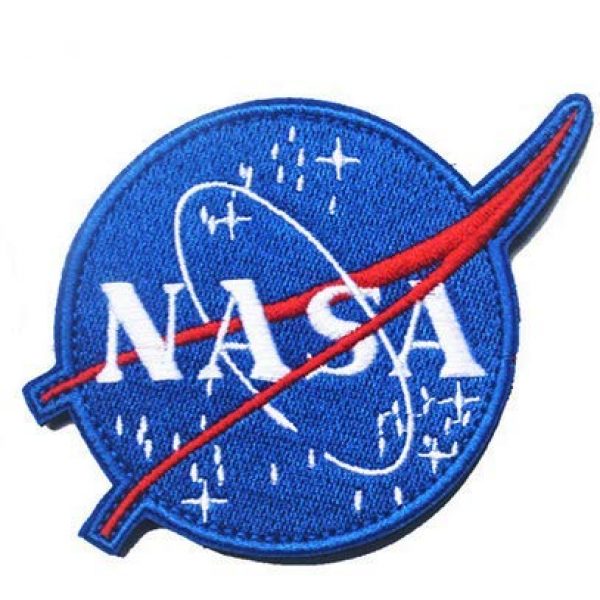 Tactical Embroidery Patch Airsoft Morale Patch 1 NASA Space Center Astronaut Program Tactical Embroidery Patch Hook & Loop Morale Patch Military Patch for Clothing Accessory Backpack Armband
