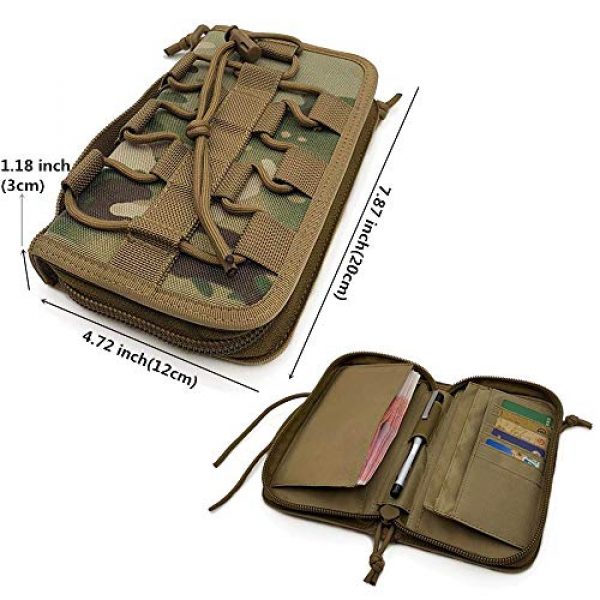 FIRECLUB Tactical Pouch 6 FIRECLUB Portable Tactical Wallet Handbag for Men Camping Hiking Bag Camouflage Bag Waist Bag Pack Polyester Card Purse