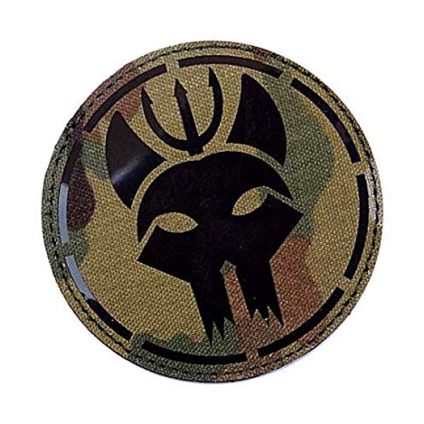 Embroidery Patch Airsoft Morale Patch 2 US Seal Team DEVGRU Military Hook Loop Tactics Morale Reflective IR Patch (color2)