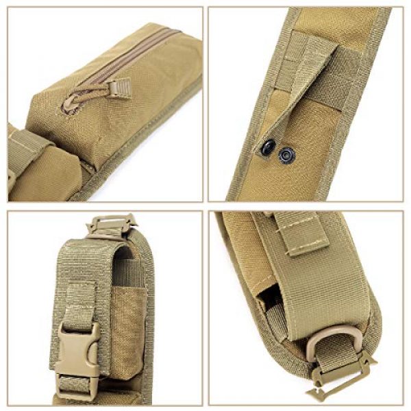 TRIWONDER Tactical Pouch 3 TRIWONDER Tactical Molle Accessory Pouch, Backpack Shoulder Strap Bag Shoulder Tape Additional Bag Multifunctional Hunting Tools Pouch
