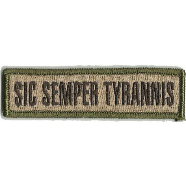 Gadsden and Culpeper Airsoft Morale Patch 1 Tactical"Sic Semper Tyrannis" Subdued Patch