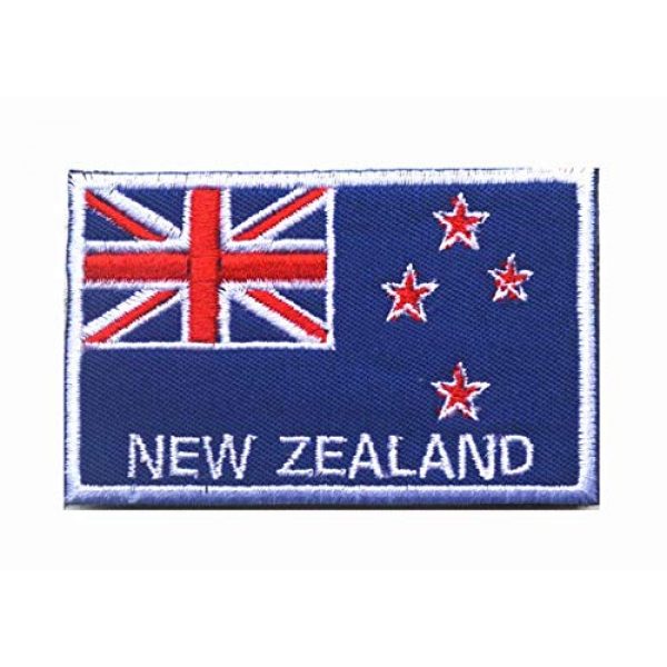 Tactical Embroidery Patch Airsoft Morale Patch 2 2pcs New Zealand Flag Embroidery Patch Military Tactical Morale Patch Badges Emblem Applique Hook Patches for Clothes Backpack Accessories